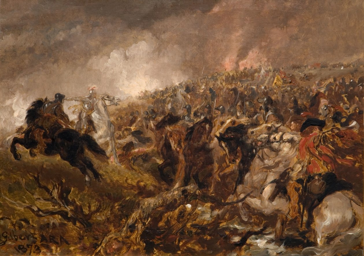 Preparándose para la carga de Sir John Gilbert