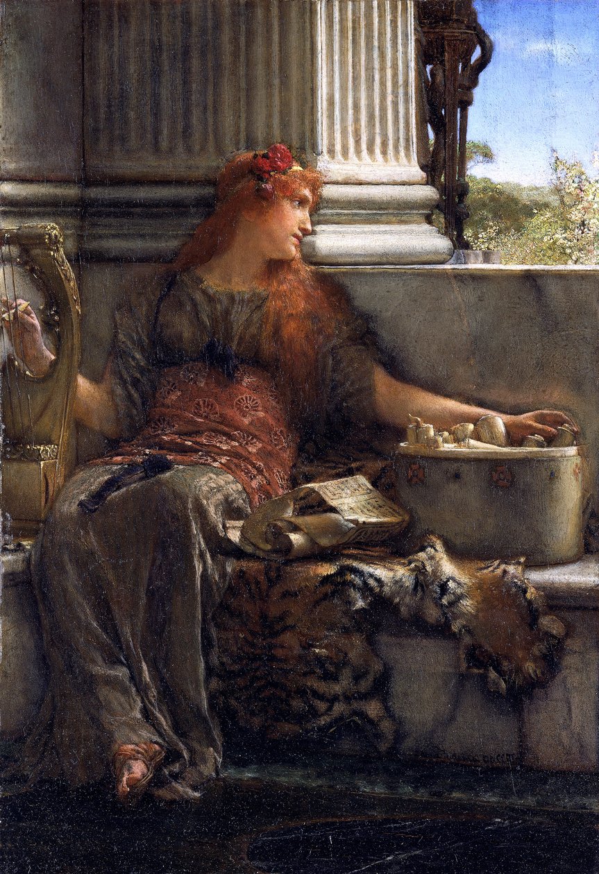 Poesía, 1879 de Sir Lawrence Alma Tadema