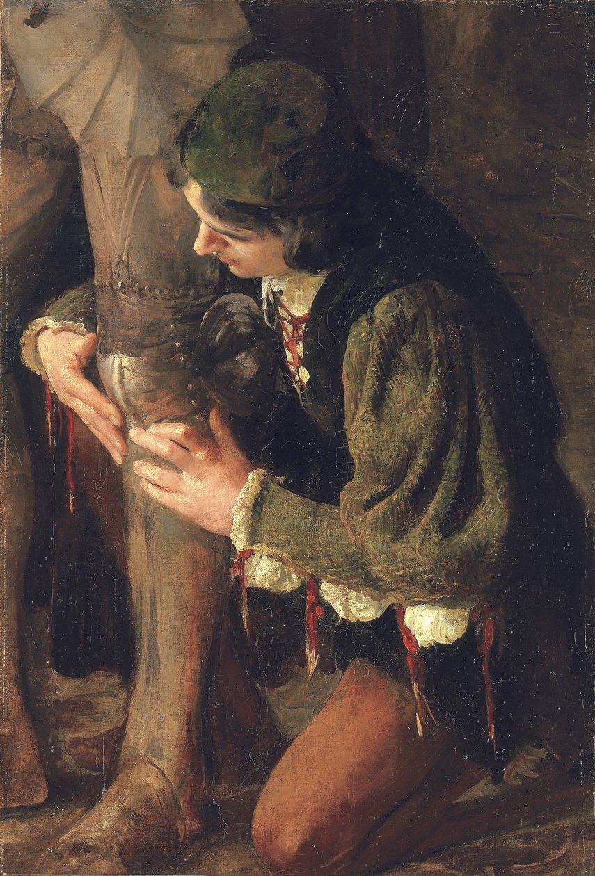 Estudio para "Equipado" de Solomon Joseph Solomon