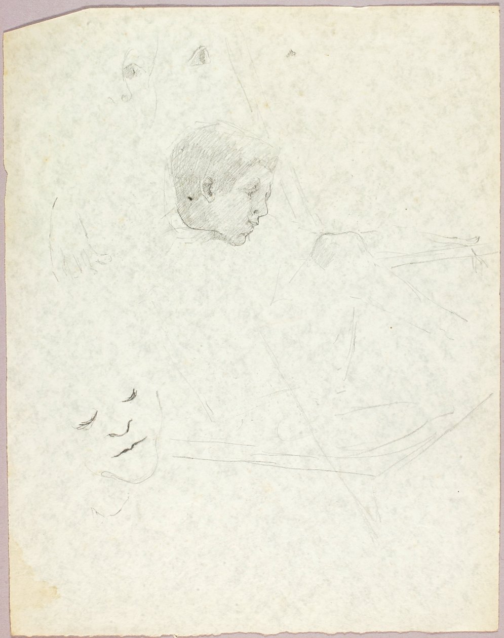 Niño en la silla de Solon H. Borglum