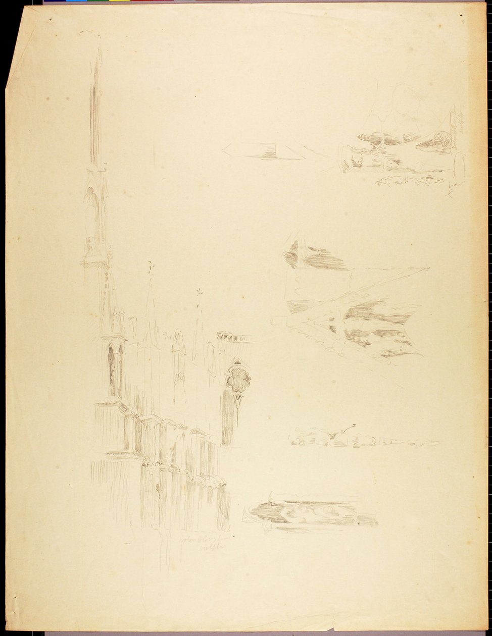 Estudios catedralicios de Solon H. Borglum