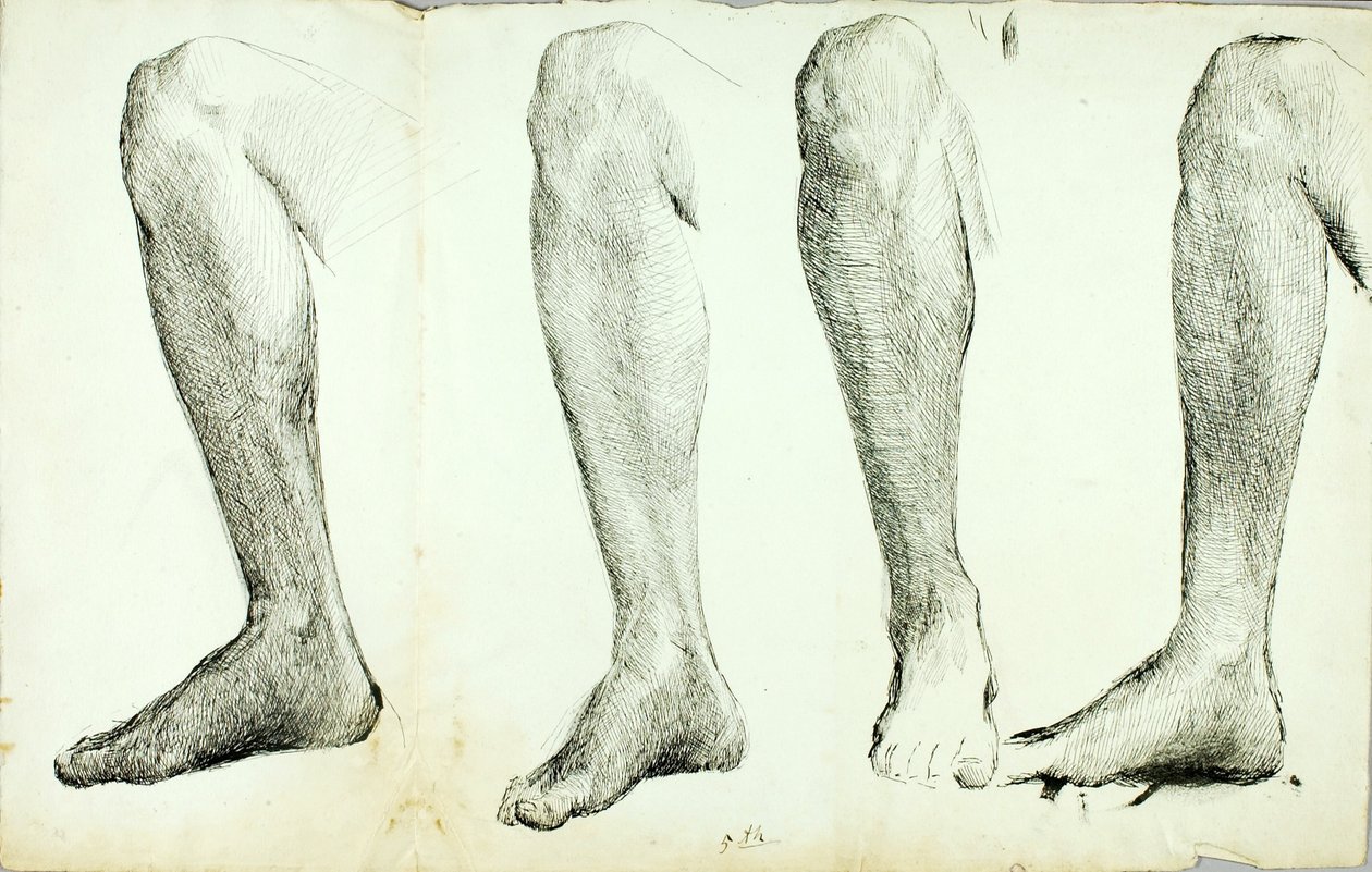 Estudio de Anatomía, nº 5 de Solon H. Borglum