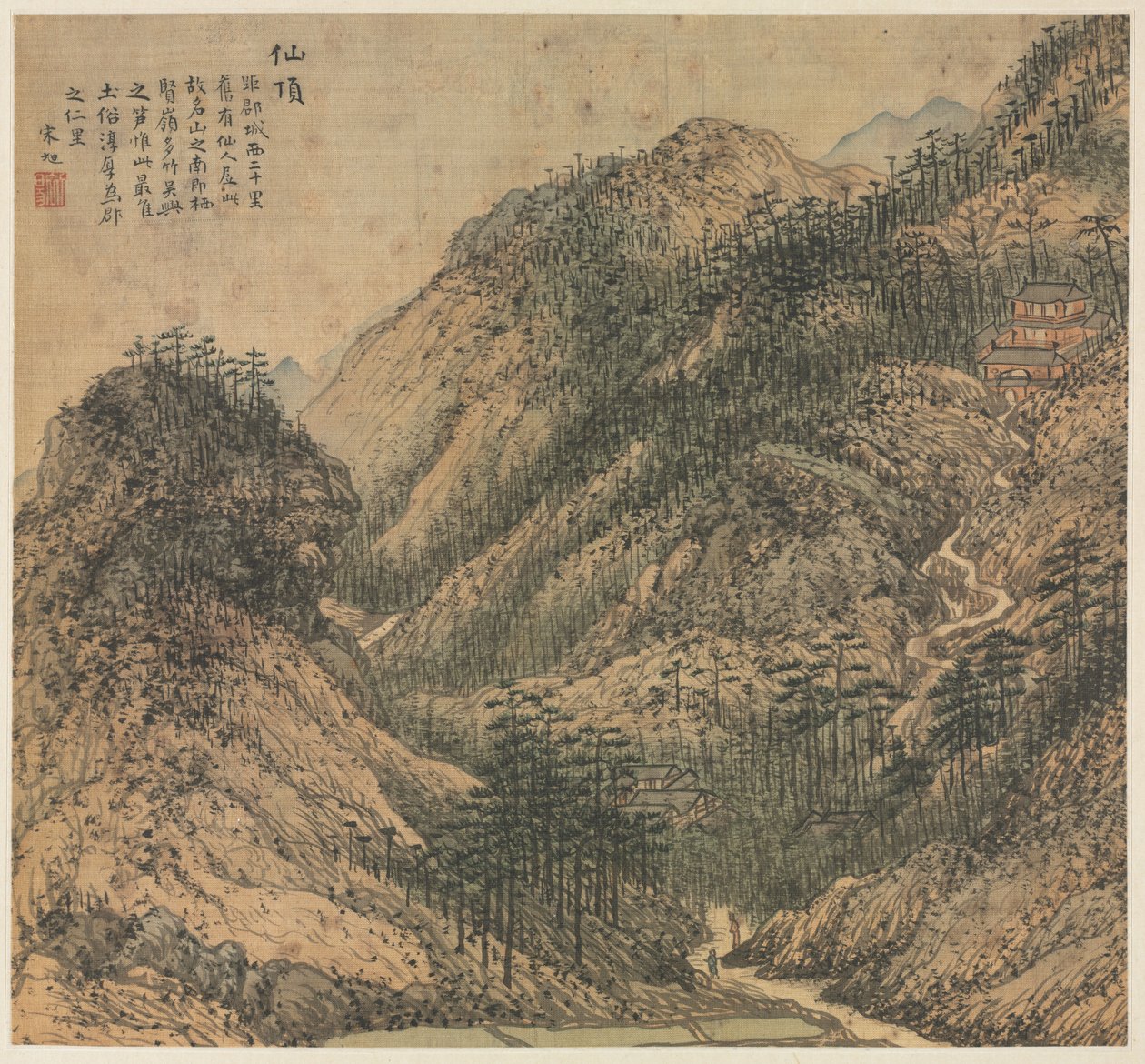 Pico de los Inmortales Xianding, 1500s de Song Xu