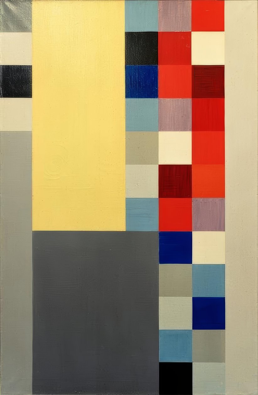 Composición vertical-horizontal de Sophie Taeuber Arp