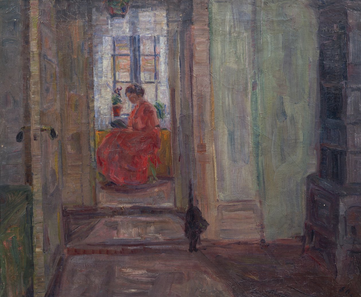 Interior (óleo sobre lienzo) de Soren Onsager