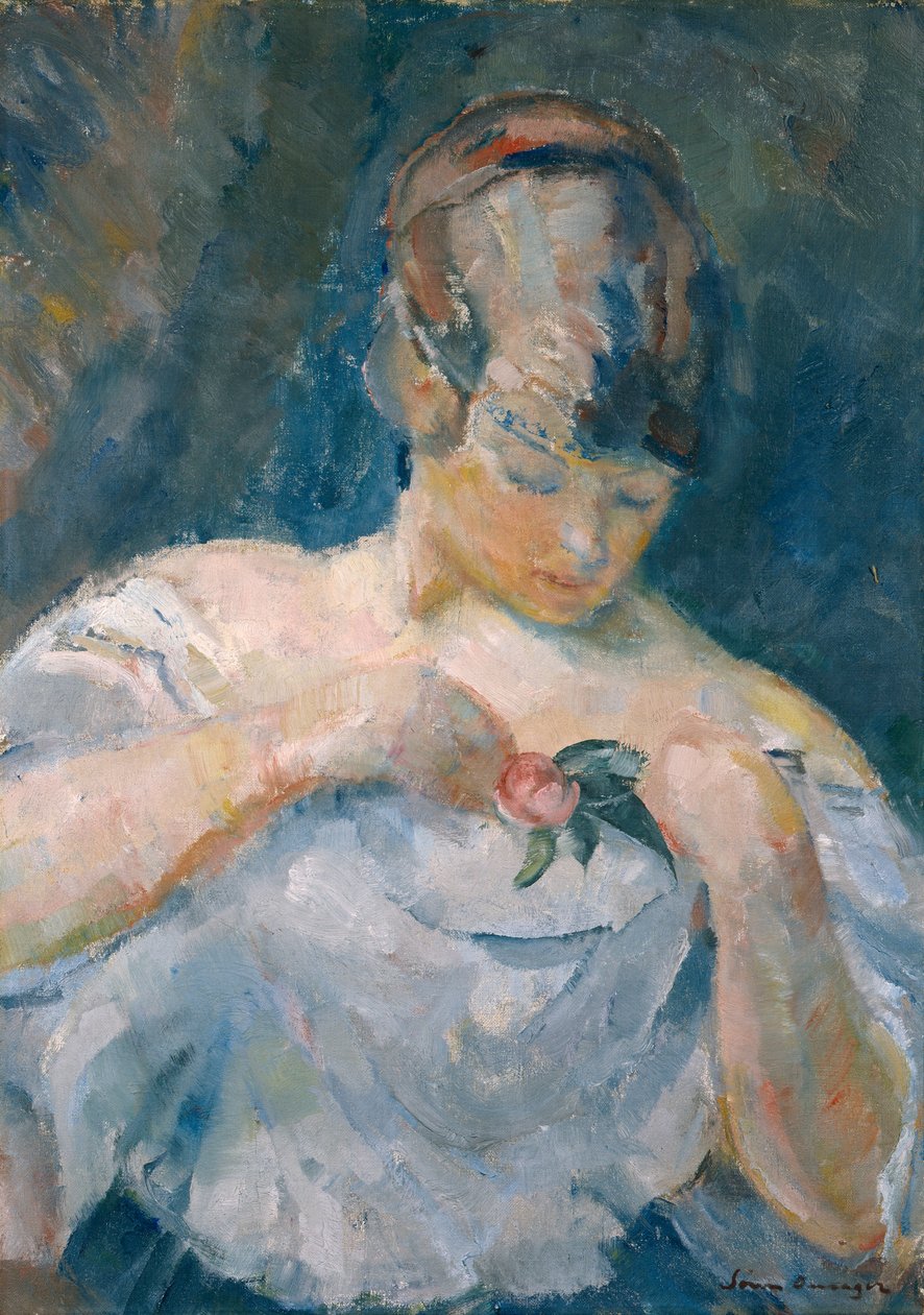 Mujer joven (pintura) de Soren Onsager
