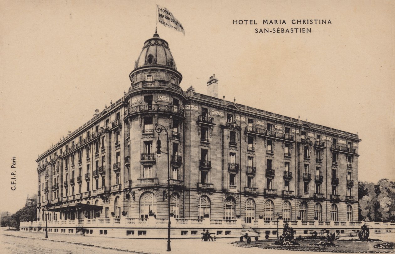 Hotel Maria Christina, San-Sebastien (foto b/n) de Spanish Photographer