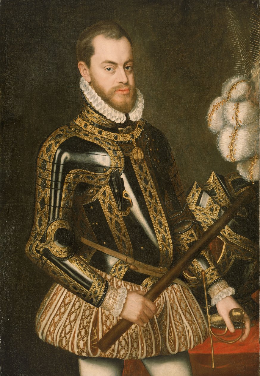 Felipe II de España (1527-1598) de Spanish School