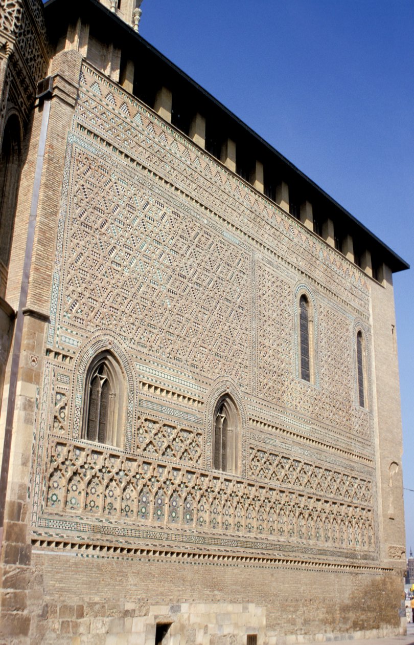 España, Zaragoza. La Seo, Muro Mudéjar. de Spanish School