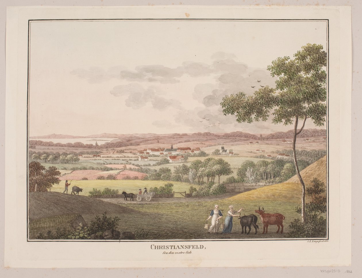 Christiansfeld, desde el lado oeste de Søren L. Lange