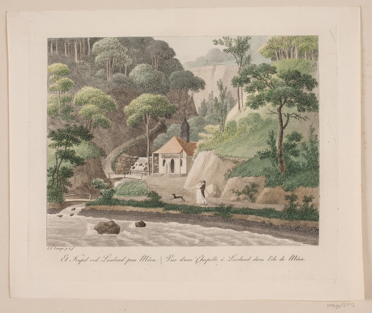 Una capilla en Liselund en Møn de Søren L. Lange