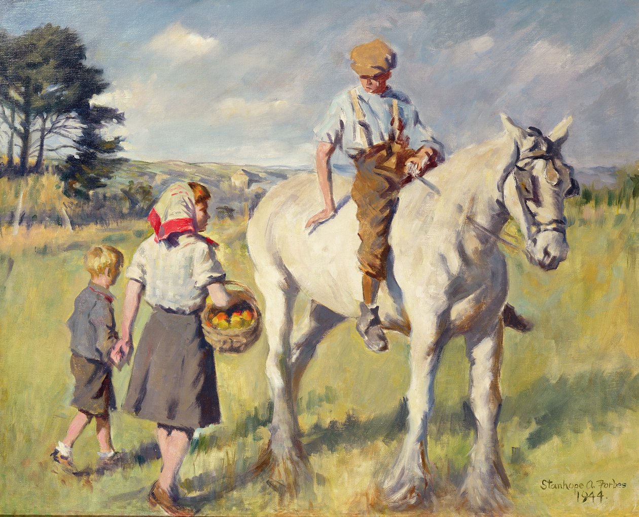 El niño del granjero de Stanhope Alexander Forbes