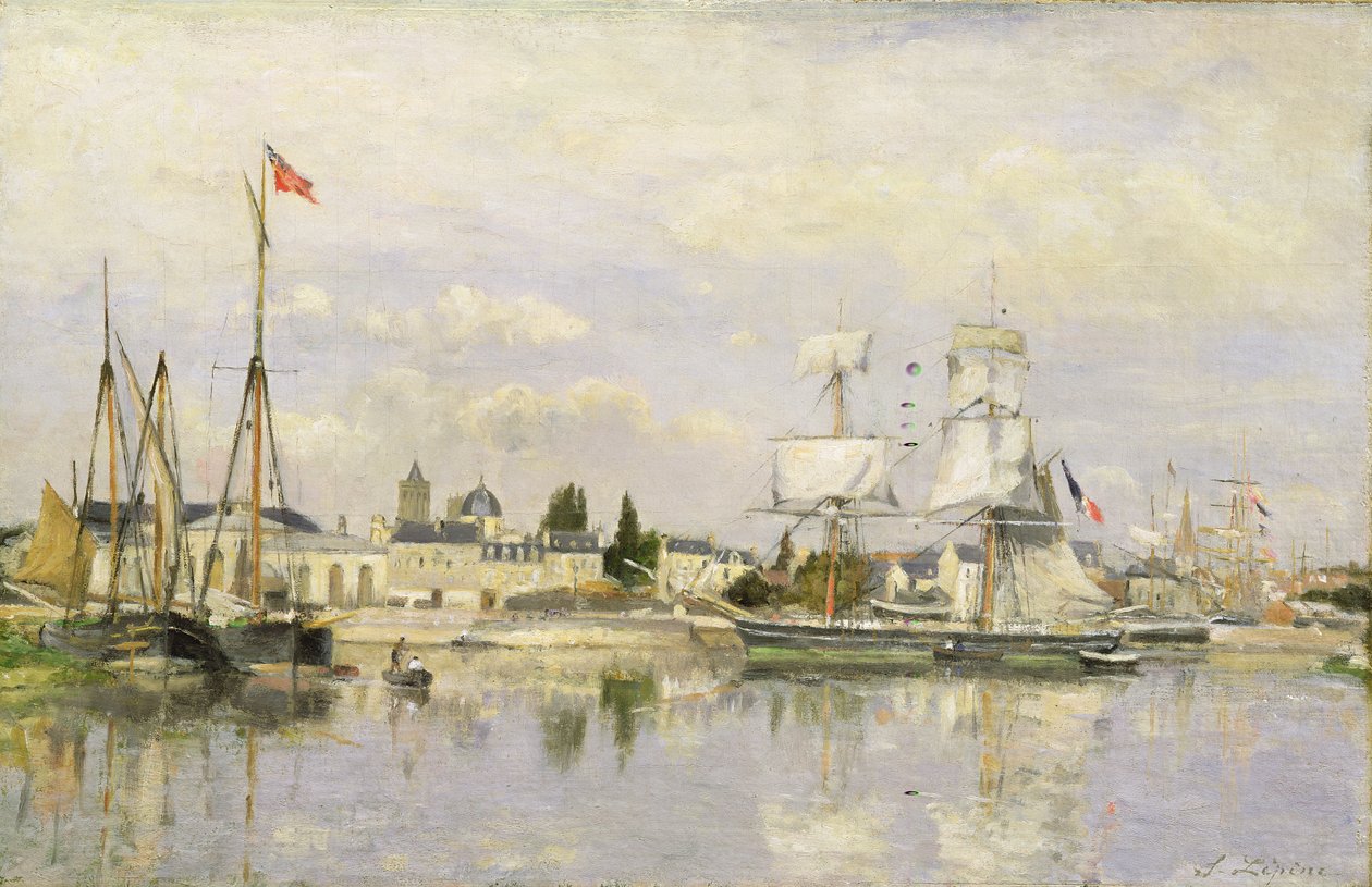 El Bassin Saint-Pierre en Caen de Stanislas Victor Edouard Lepine