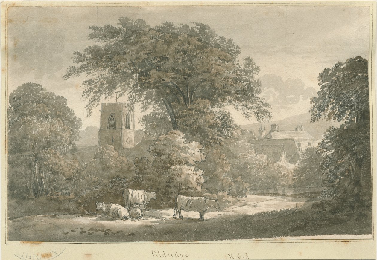 Iglesia de Aldridge (grabado) de Stebbing Shaw