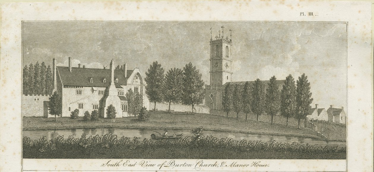 Abadía de Burton-upon-Trent: grabado, nd [c 1795] de Stebbing Shaw