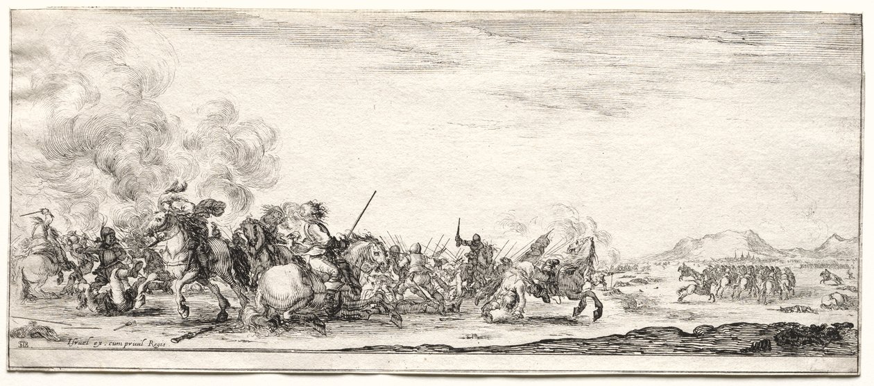 Escaramuza de caballería de Stefano della Bella