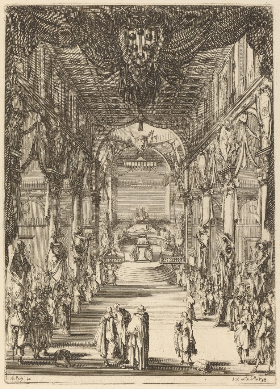 Funeral del Príncipe Francesco de Medici de Stefano della Bella