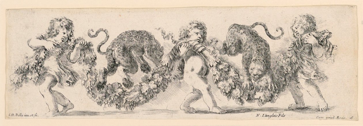 Ornamenti di fregi e fogliami de Stefano della Bella