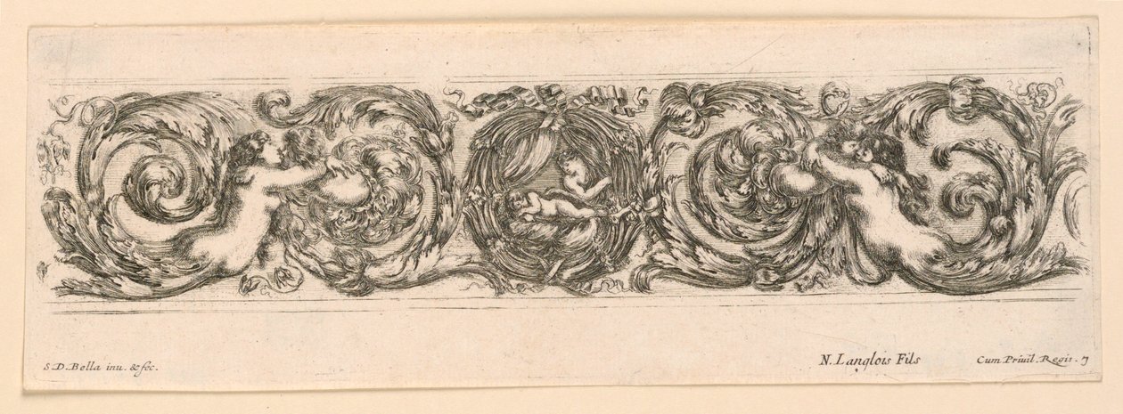 Ornamenti di fregi e fogliami de Stefano della Bella