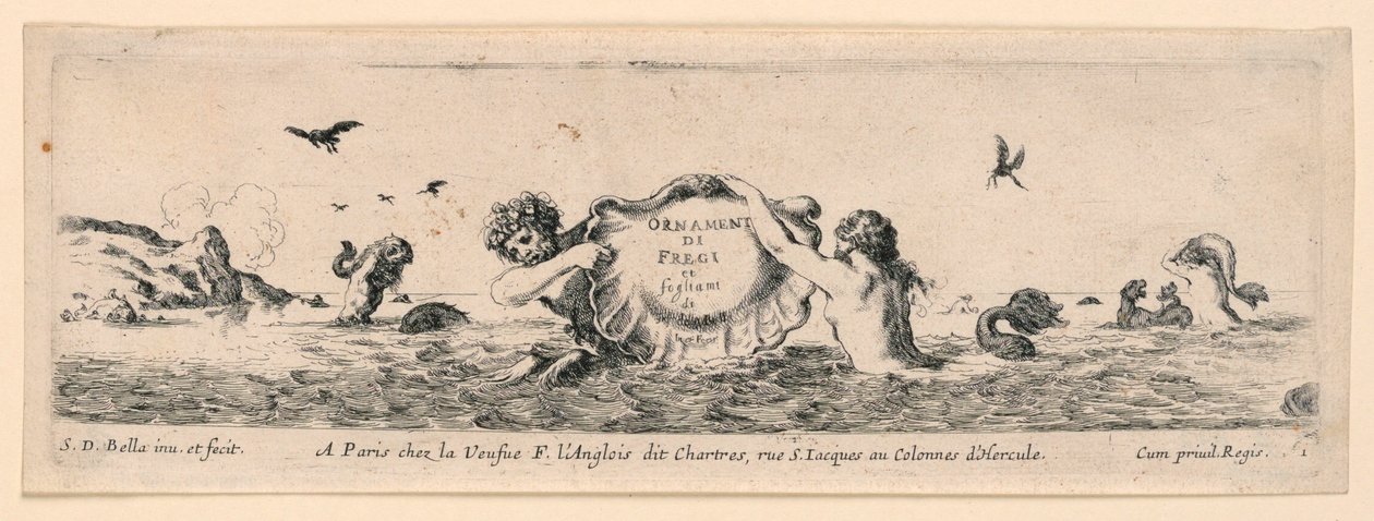 Ornamenti di fregi e fogliami de Stefano della Bella