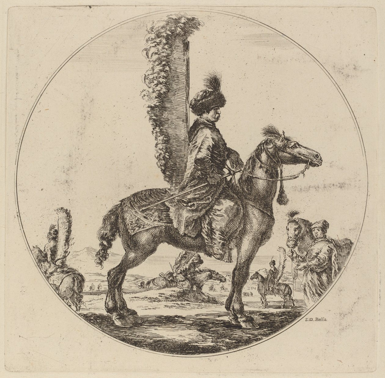 Húsar polaco de Stefano della Bella