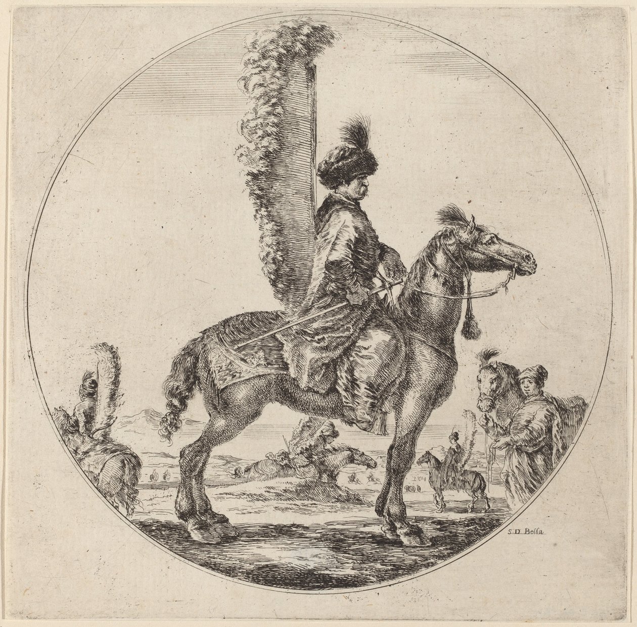 Húsar polaco de Stefano della Bella