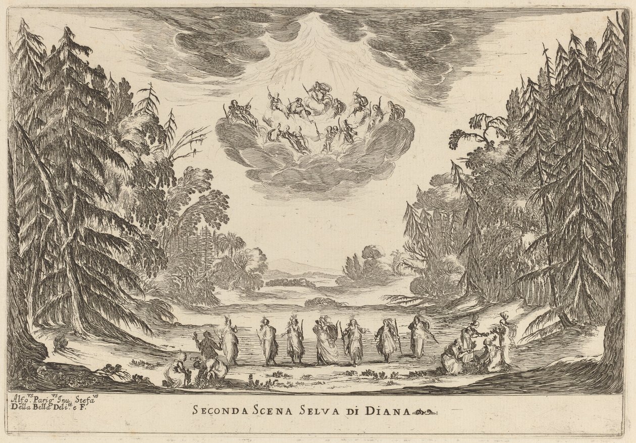 Segunda escena Selva de Diana de Stefano della Bella