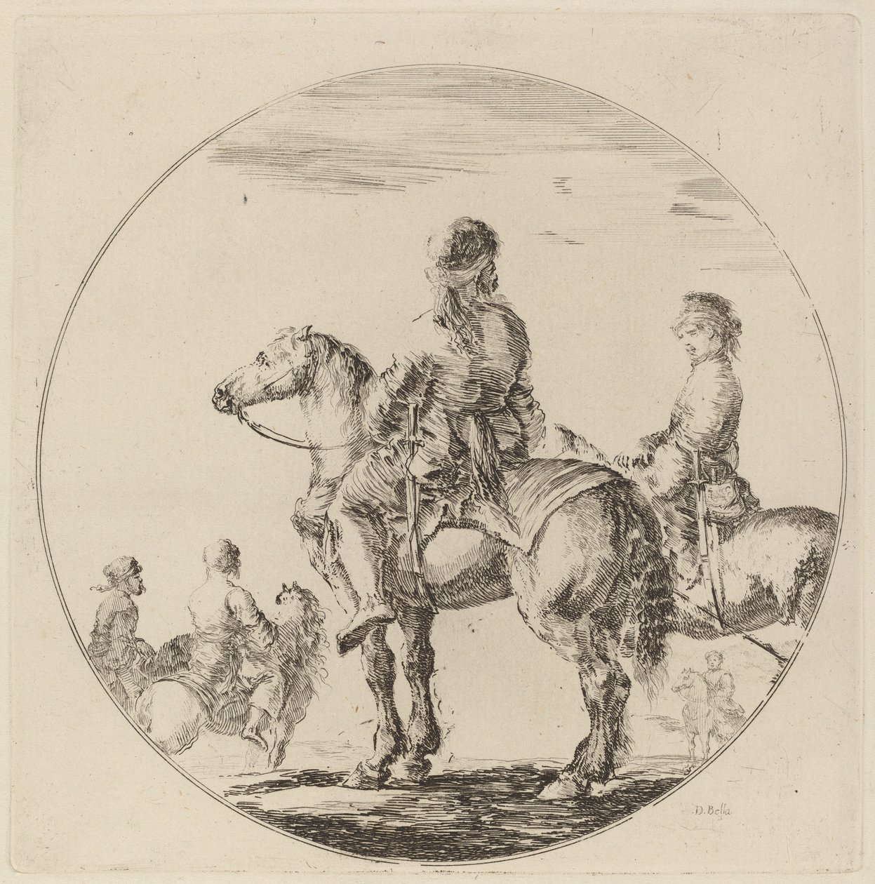 Dos caballeros polacos de Stefano della Bella