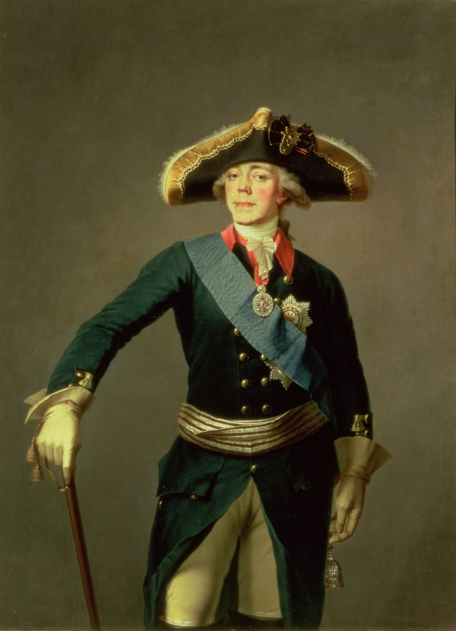Retrato de Pablo I, 1796-7 de Stepan Semenovich Shchukin