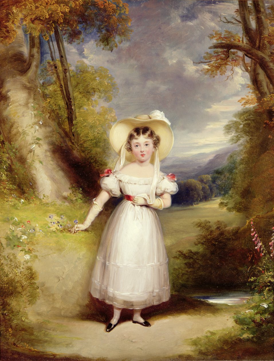 La princesa Victoria (luego Reina Victoria) a los nueve años, 1828 de Stephen Catterson Smith