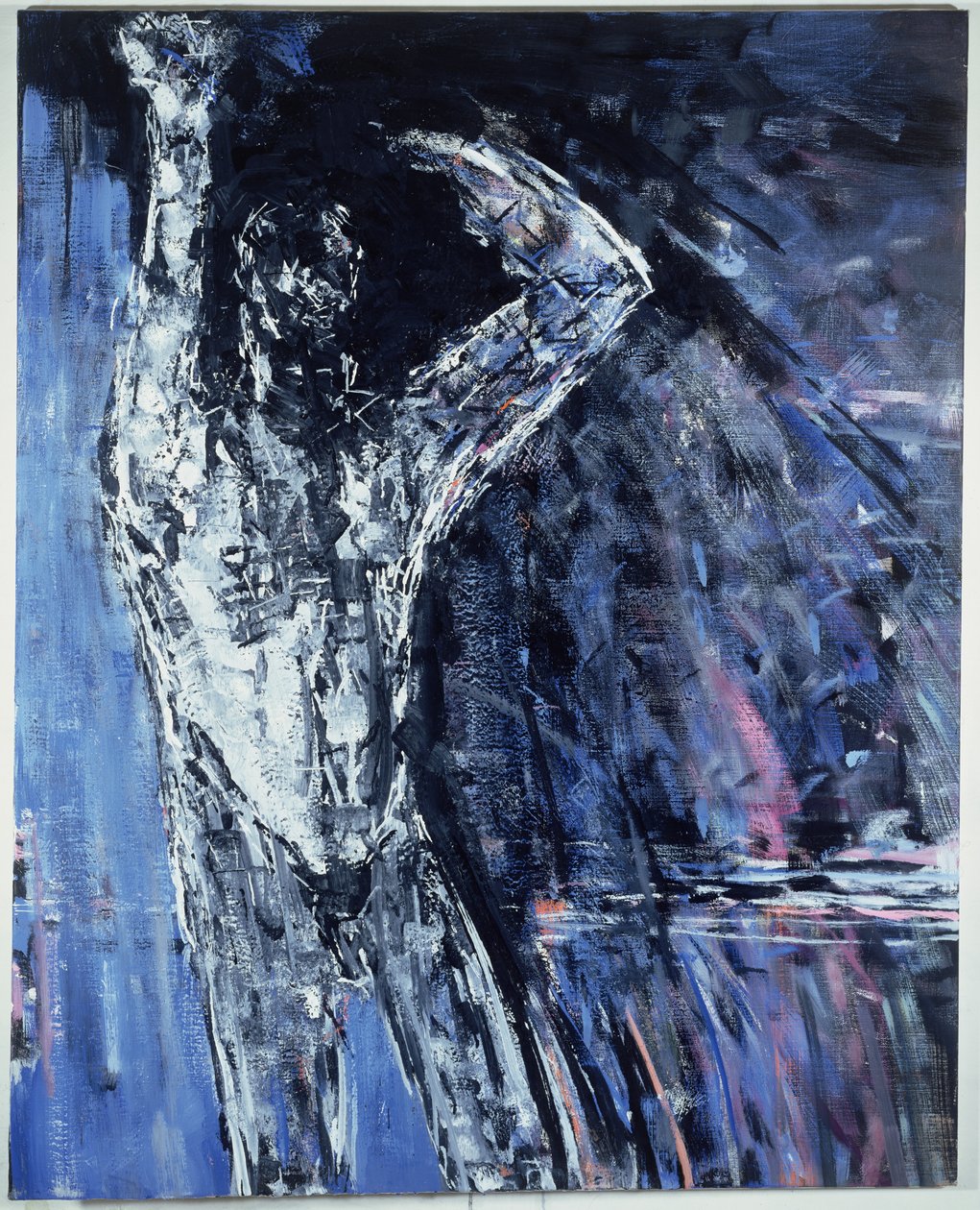 Hombre desnudo, panel derecho de un díptico, 1990 de Stephen Finer