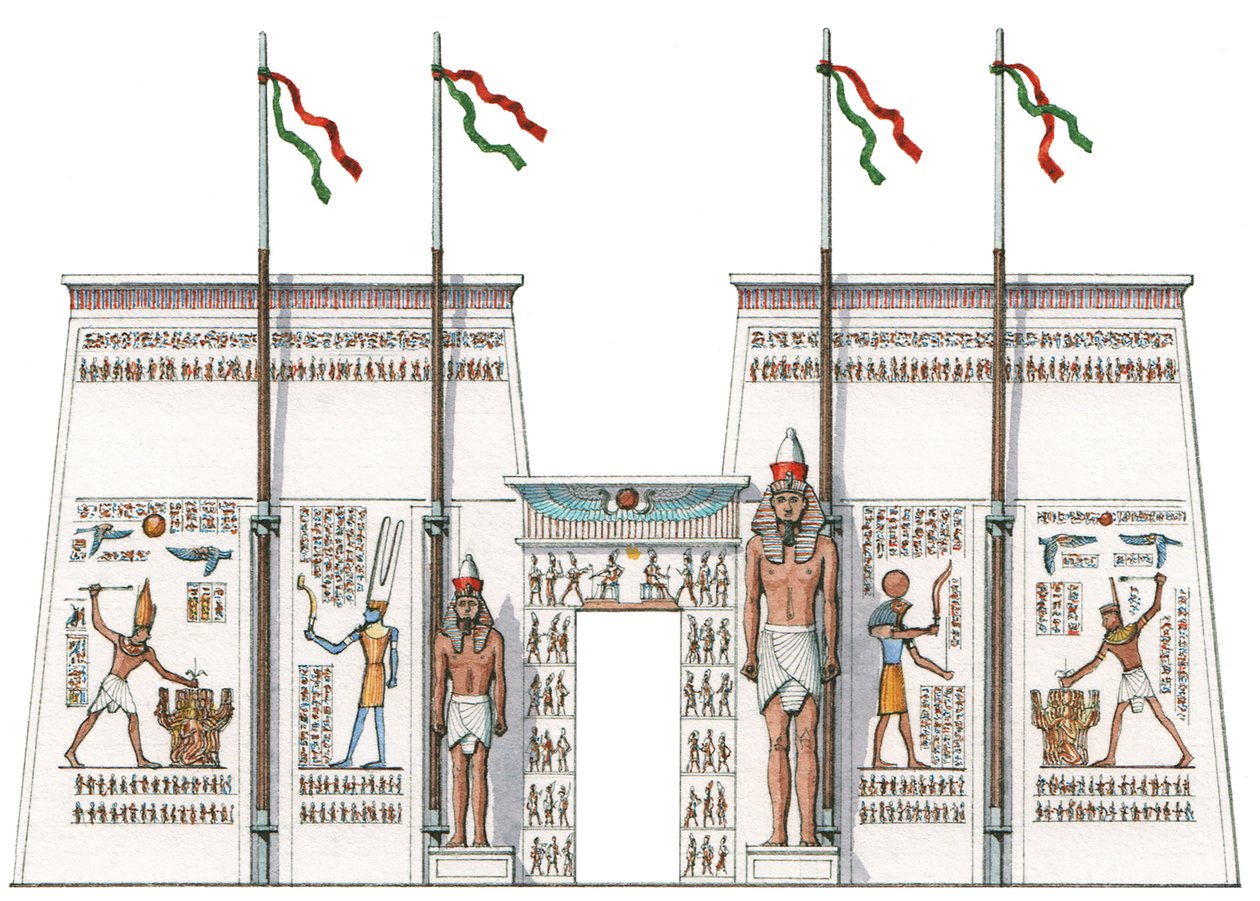 El 10º Pilón, Karnak, Egipto de Stephen Conlin