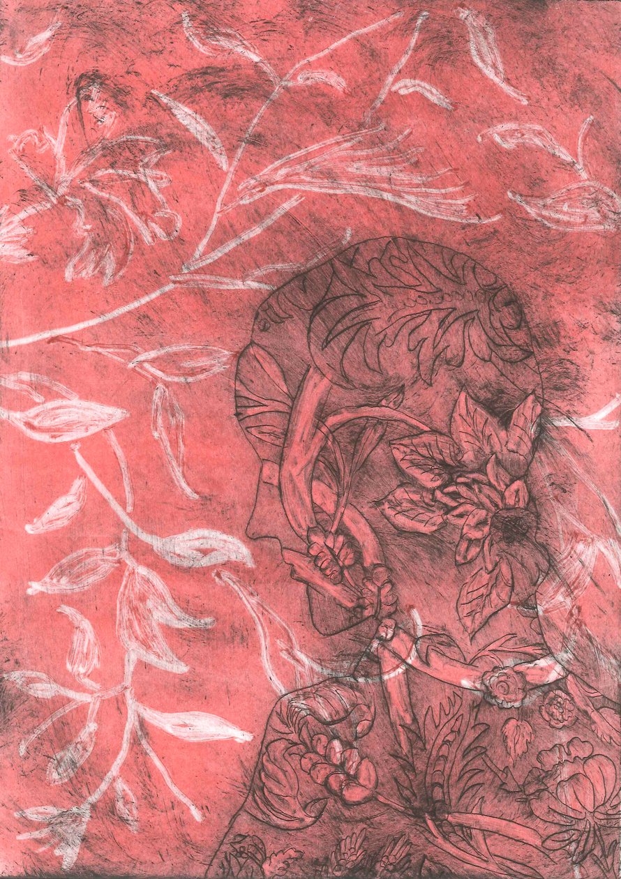 Fundición III, 2015 (monocopia sobre papel) de Stephen Dow