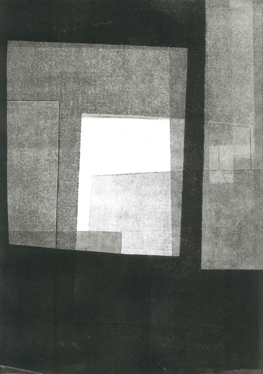 Nocturnus III, 2015 (monocopia sobre papel) de Stephen Dow