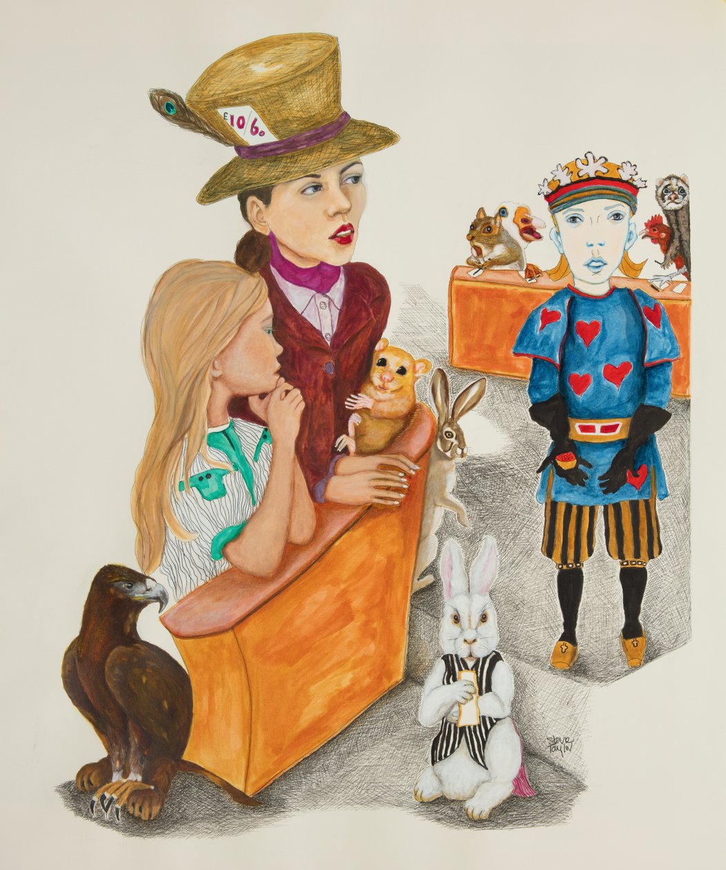 Escena de la corte en Wonderland de Stevie Taylor