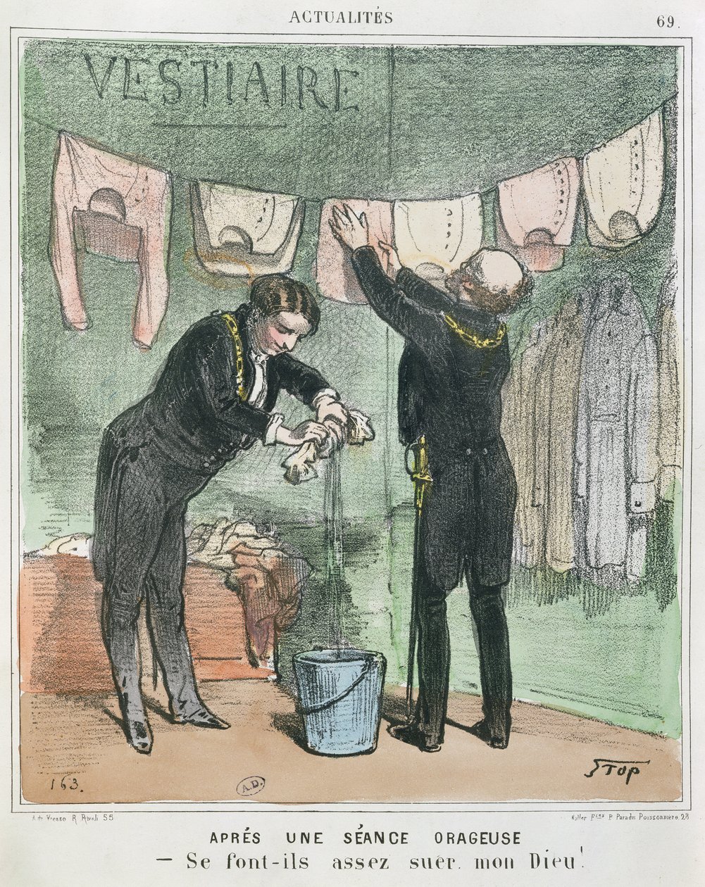 Después de una sesión tormentosa, c.1850 de Stop