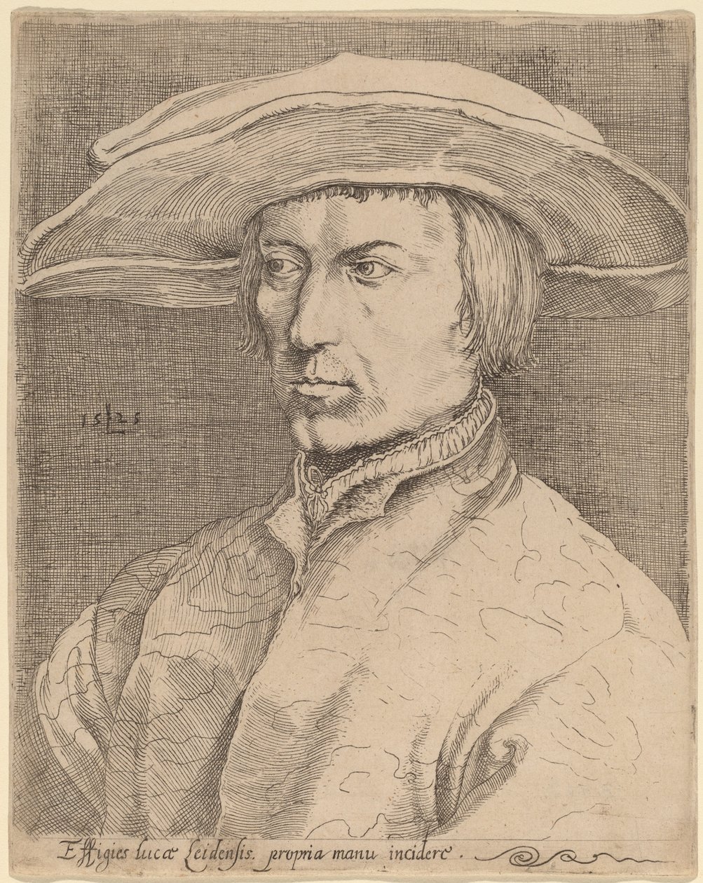 Autorretrato de Style of Lucas van Leyden after Albrecht Dürer