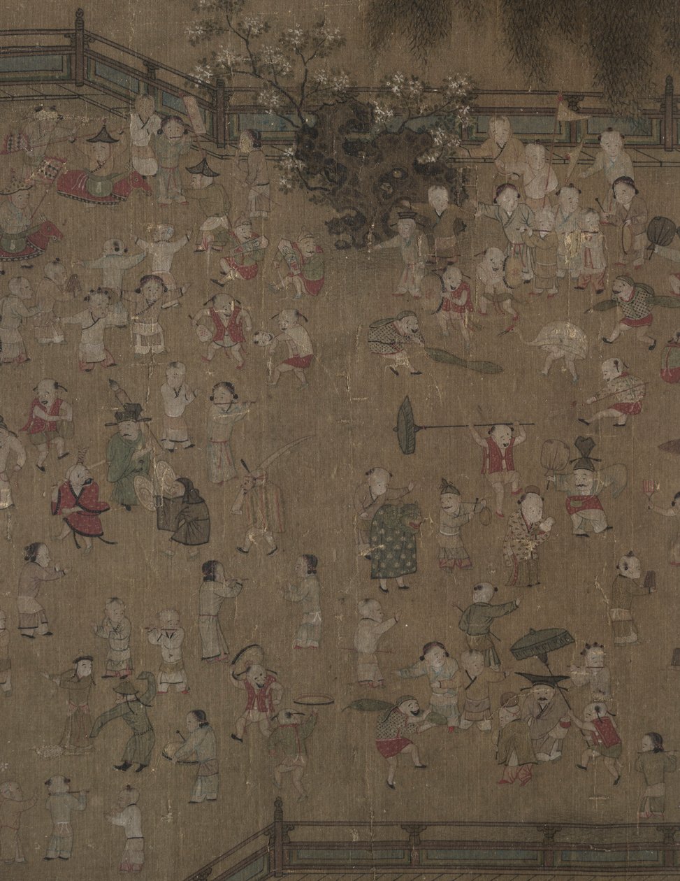 Cien niños jugando, 1100s-1200s de Su Hanchen