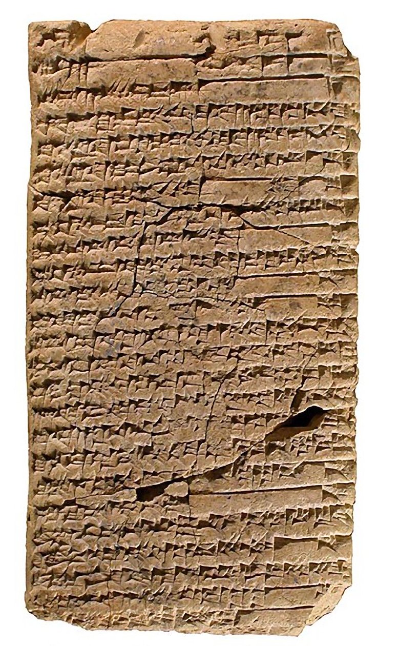La tablilla cuneiforme de Shuruppak, c.1900-1700 a.C. de Sumerian