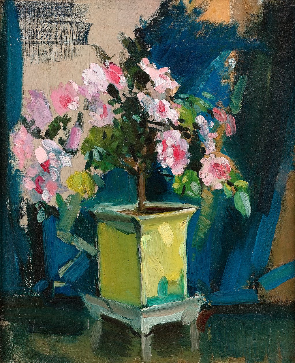 Camelia, c.1920 (óleo sobre tabla) de Sunderland Rollison