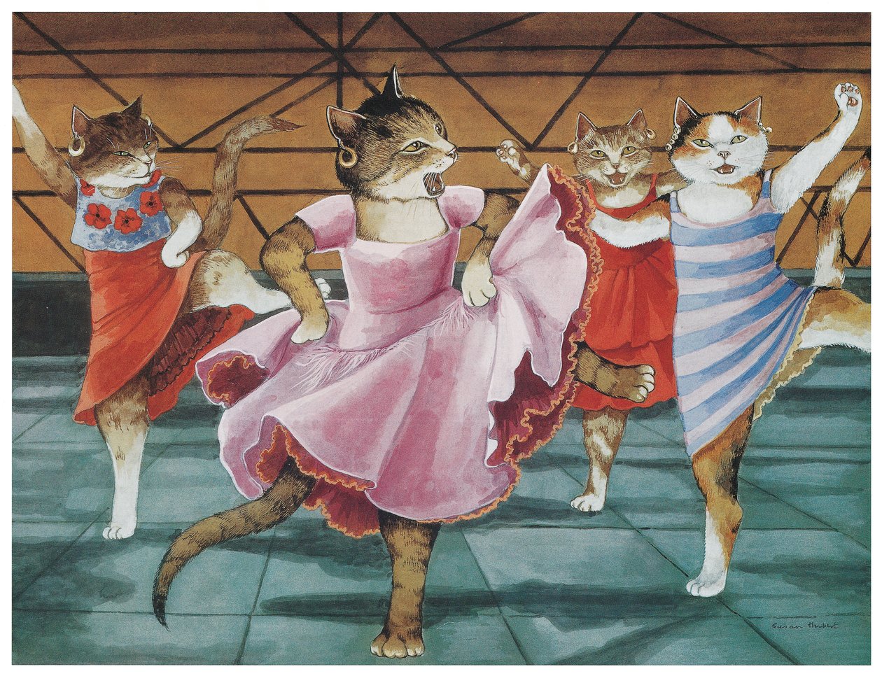 Ilustración de la película Cats (pub. 2006) de Susan Herbert