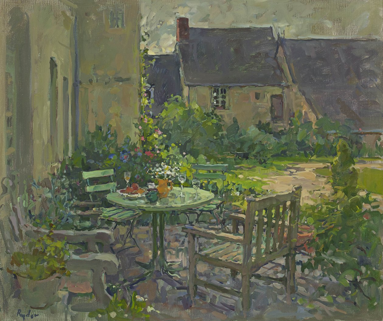 Bebidas en el patio, Champfreau de Susan Ryder