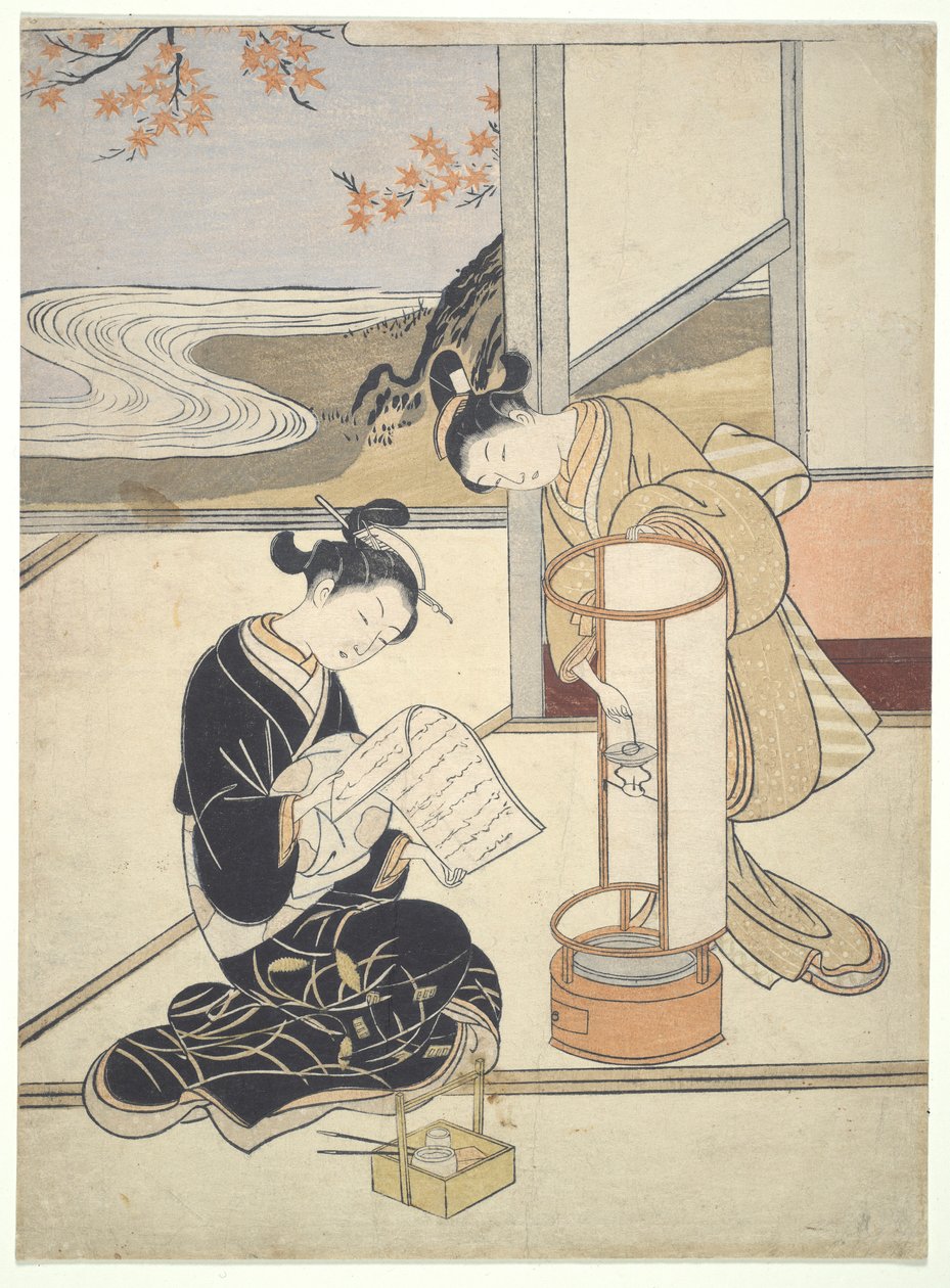 Adolescentes Gww de Andon: Zashiki Hakkei de Suzuki Harunobu