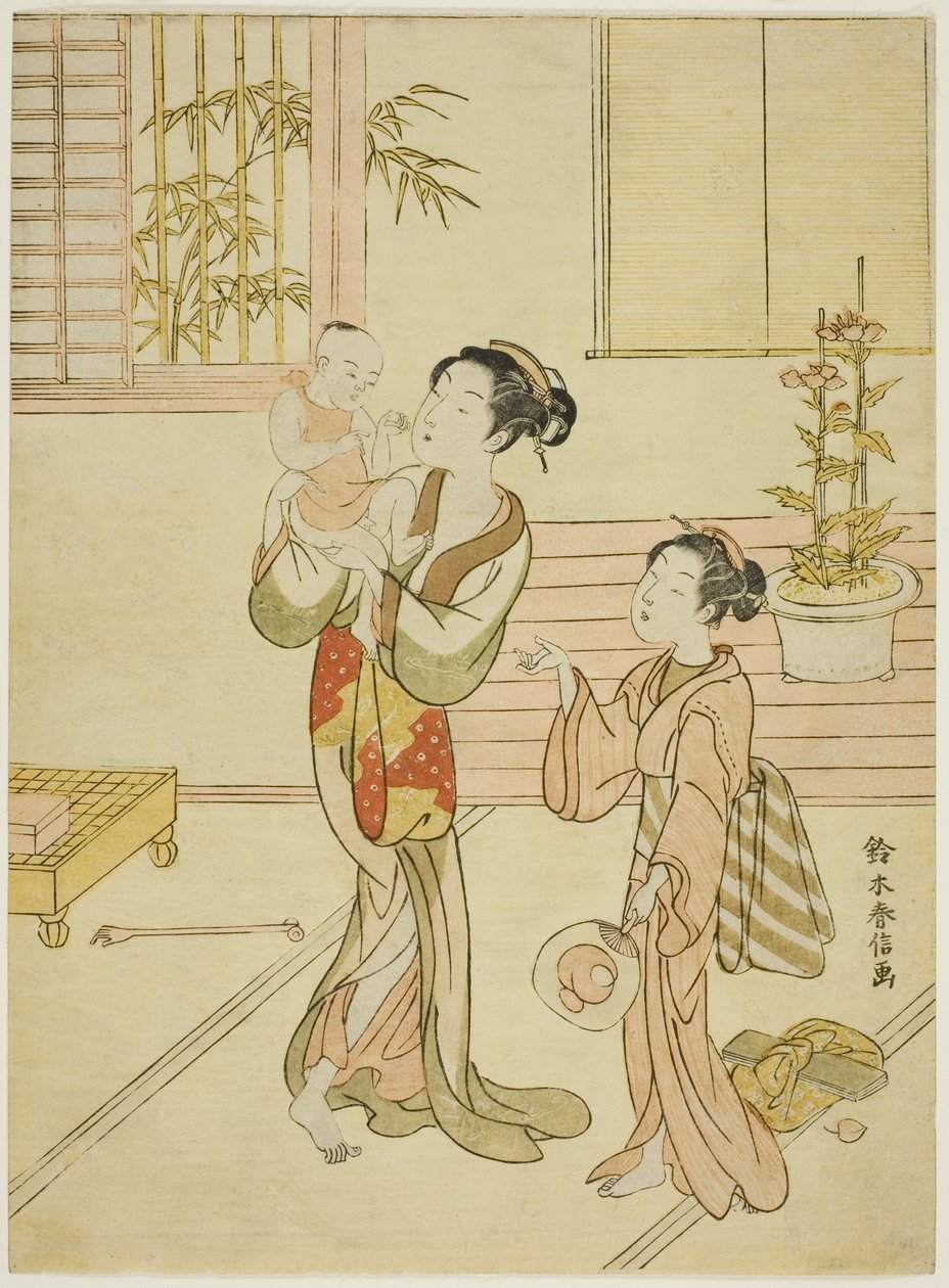 El niño del tesoro de Suzuki Harunobu