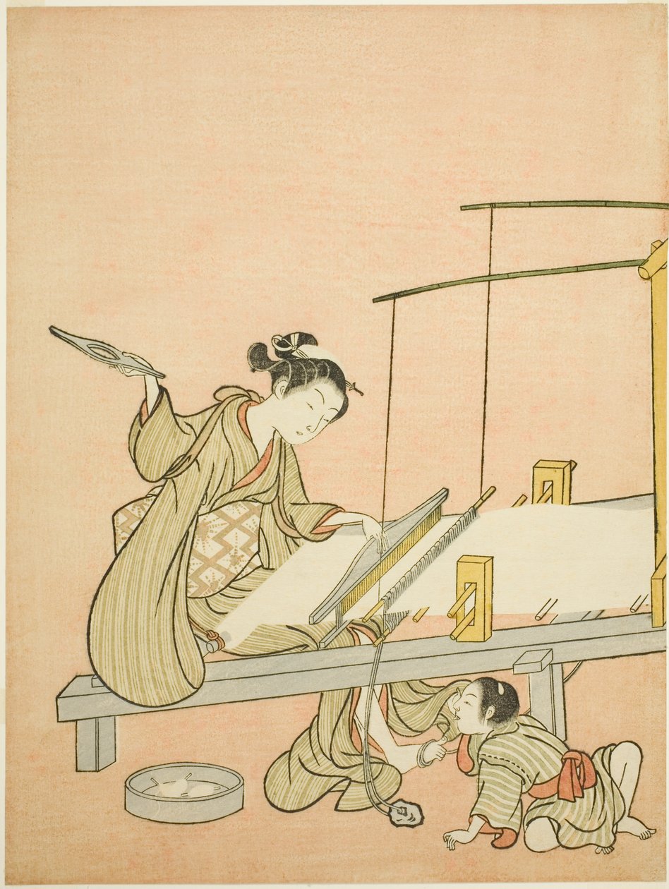Lanzando la lanzadera de Suzuki Harunobu