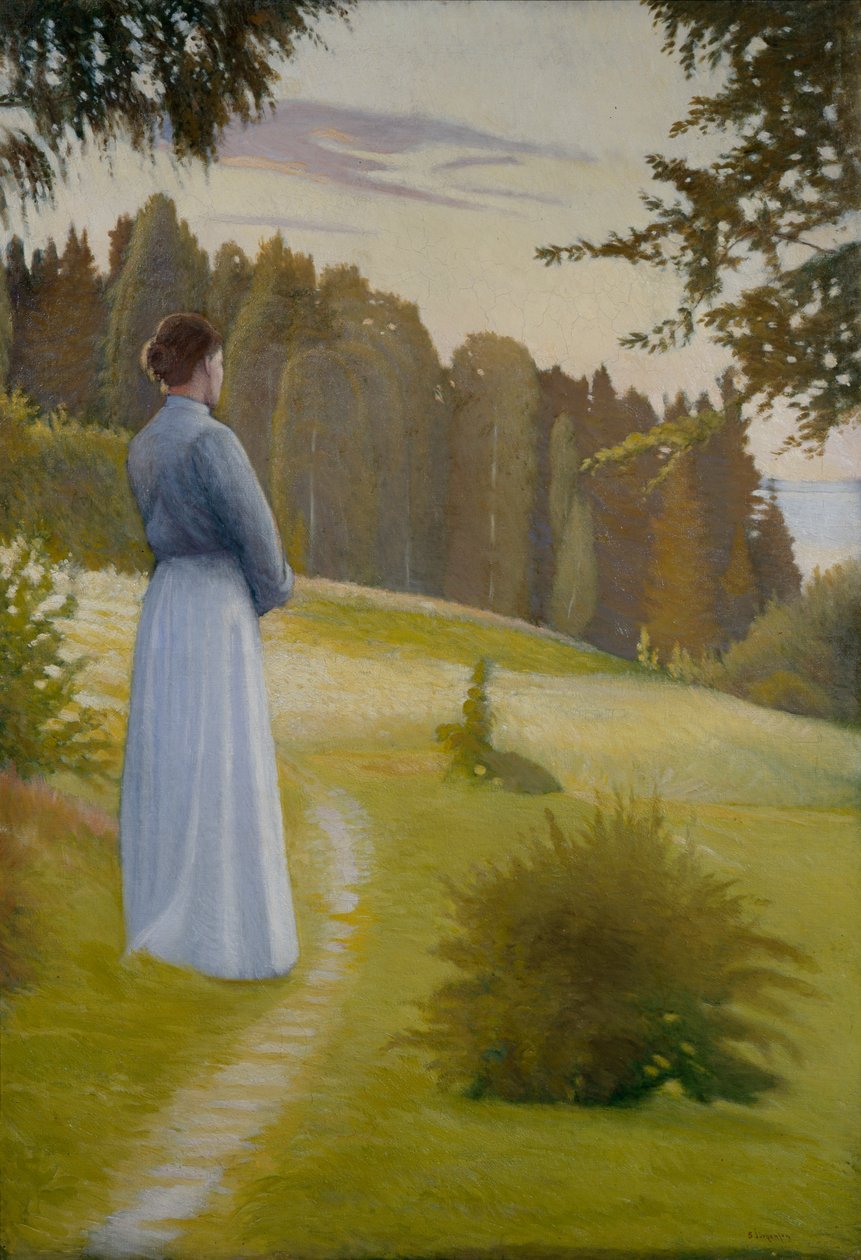 Después del atardecer (óleo sobre lienzo) de Sven Jorgensen