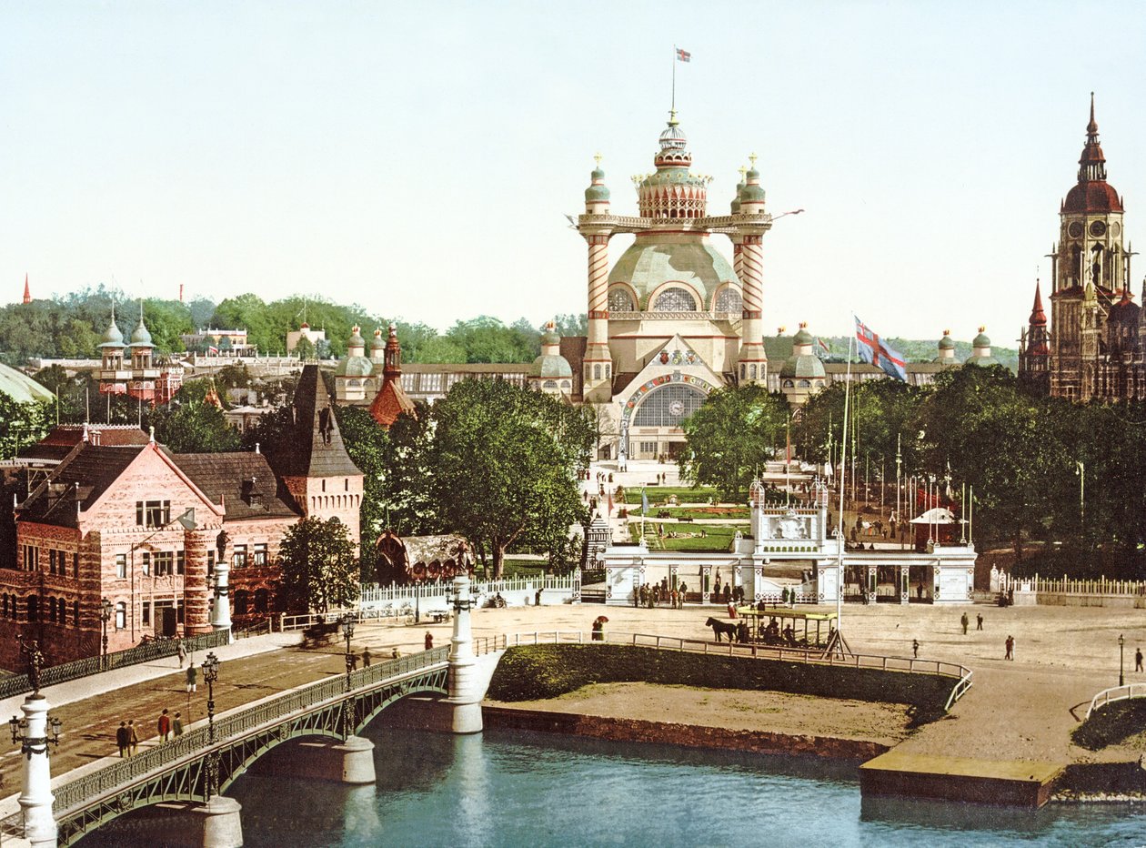 Vista de la Isla Djurgården en Estocolmo, 1897 de Swedish Photographer