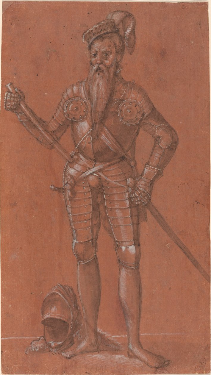 Un hombre en armadura de Swiss 16th Century