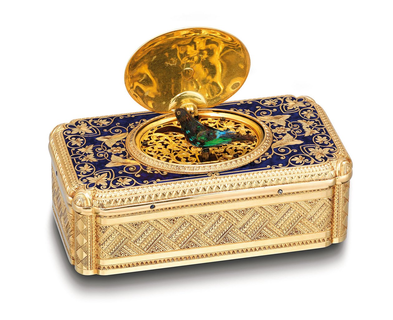 Caja de pájaro cantor, c.1840 de Swiss School