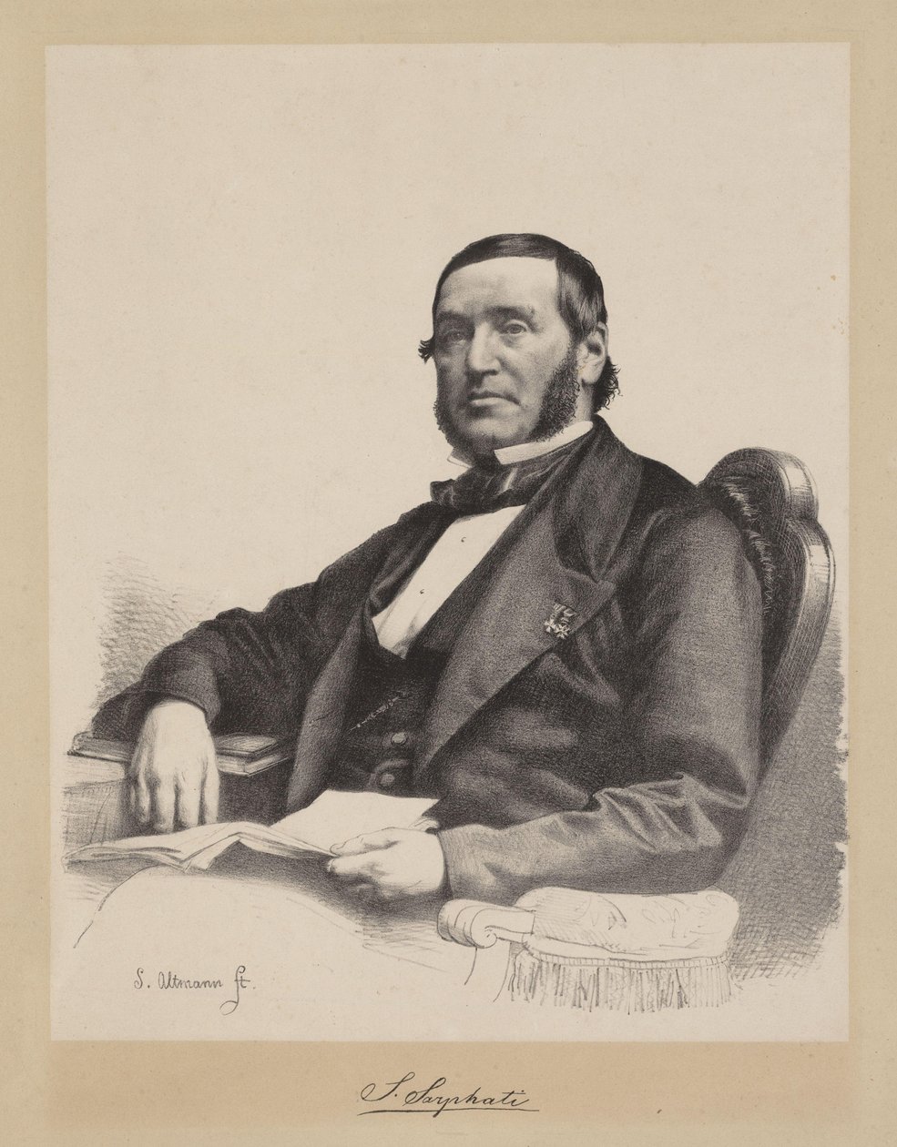 Samuel Sarphati (1813-1866), médico y urbanista de Sybrand Altmann